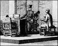 Engraving of the Inquisition at work